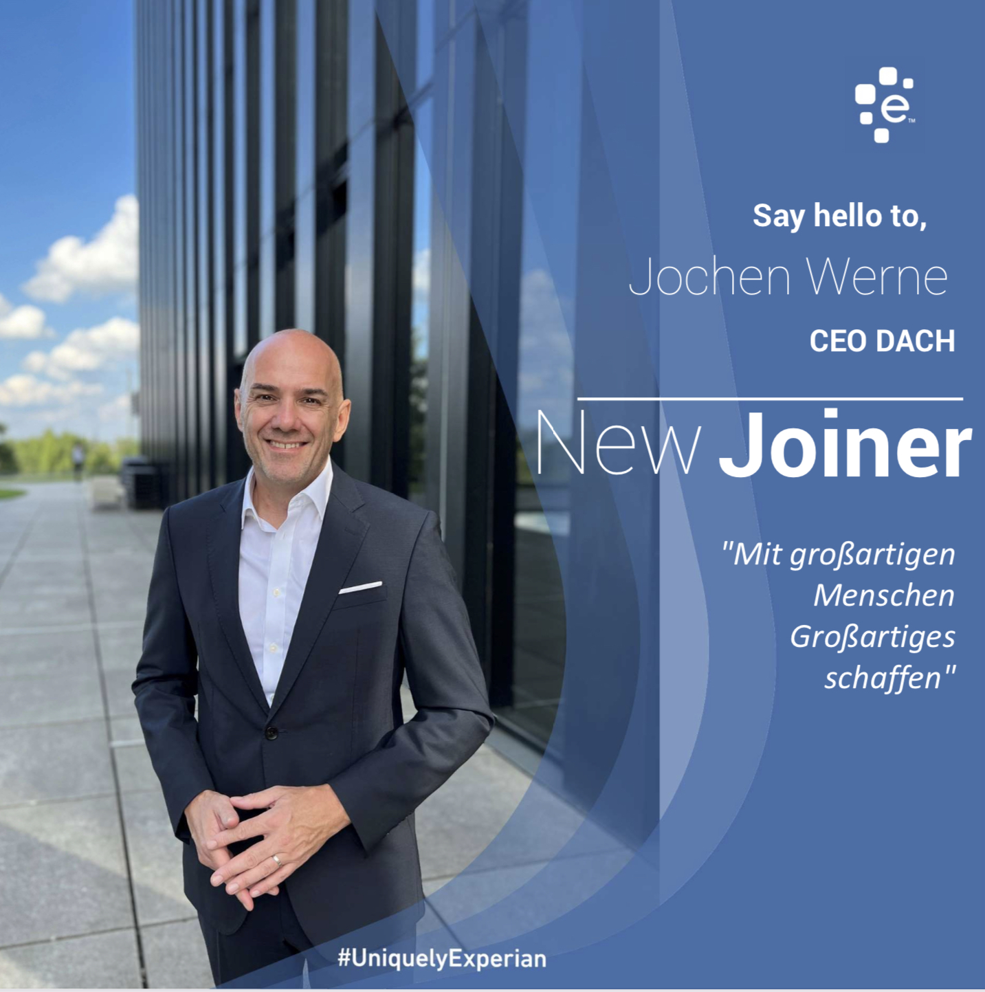 Jochen Werne - New Joiner CEO DACH Experian